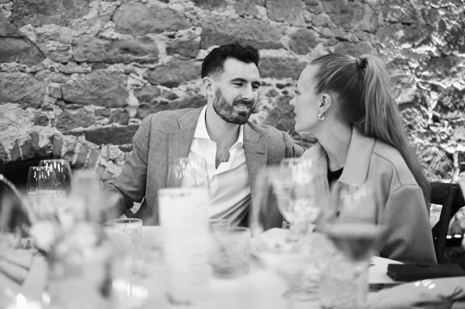 Lisa und Bene beim Dinner